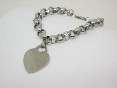 Pulsera estilo Tiffany con dije- Acero - comprar online