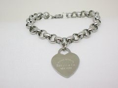 Pulsera estilo Tiffany con dije- Acero