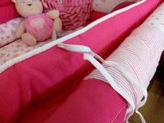Acolchado y chichonera Hadas Fucsia - tienda online