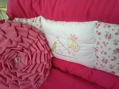 Acolchado y chichonera Hadas Fucsia - tienda online