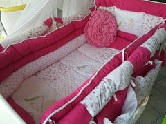 Imagen de Acolchado y chichonera Hadas Fucsia
