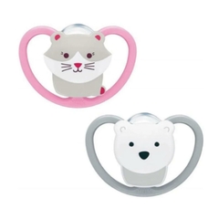 Chupete NUK Space 6-18 M gatita - osito