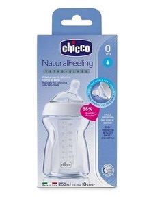 Chicco Vidrio 250 ml Mamadera Natural en internet