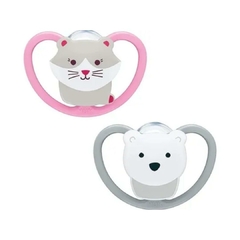 Chupete NUK Space 0-6 M gatita- osito