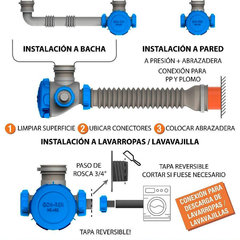 Sifón para bacha simple y doble - tienda online