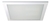 LUMINARIA LED ESTANCA EMPOTRABLE PARA LABORATORIO T2 300 x 300 x 130 mm / IP 65