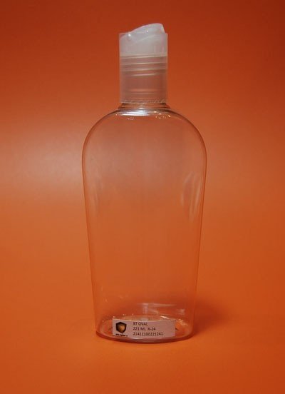 BOTELLA OVAL PET CRISTAL 221 ML R- 24/415