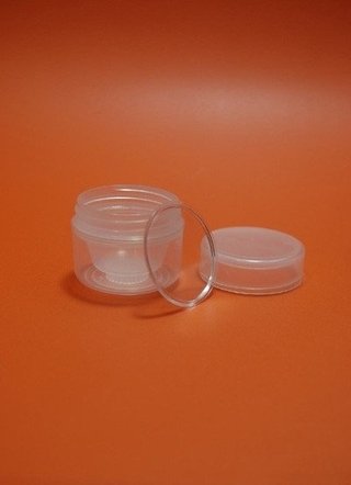 POMADERA DOBLE FONDO 30 ML CON TAPA Y LINNER CLARIFICADO