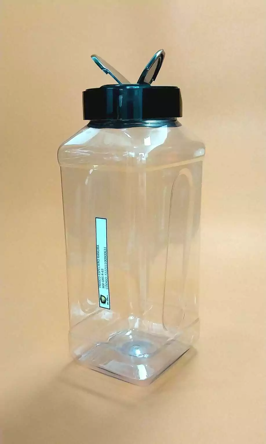 FRASCO ESPECIERO RANURA CRISTAL 900 ML R-63