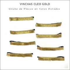 Vinchas Cleo Gold - Pack x 10