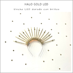 VINCHA HALO GOLD LED