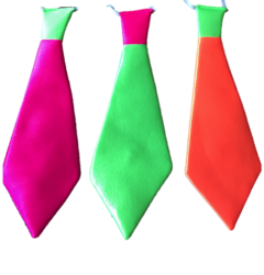 Corbatas fluo - Pack x 10 - Panamá Cotillón
