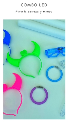 Combo Accesorios LED - 100 personas