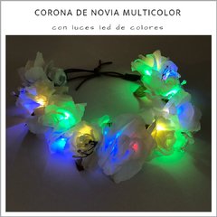 CORONA DE NOVIA LED MULTICOLOR