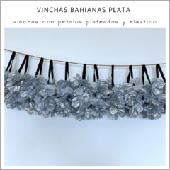 Vinchas bahianas Plata - Pack x 10 - Panamá Cotillón
