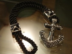 Pulsera ancla con cordon - comprar online
