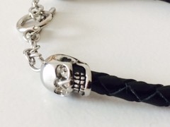 Pulsera DOS CALAVERAS CON CADENITA - CO&CO Joyeria & Diseño
