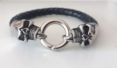 Pulsera CALAVERA DOBLE ENOJADA