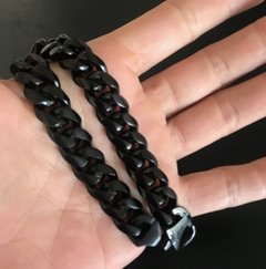 Pulsera Negra Semi Opaca - CO&CO Joyeria & Diseño