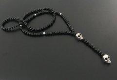 Collar Tipo Rosario con piedras 8 mm - tienda online