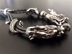 Pulsera DRAGONES CUERO TRENZADO en internet