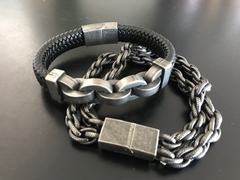 Pulsera Satinada Doble Cadena