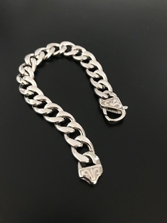 Pulsera Cierre Grabado Plata en internet