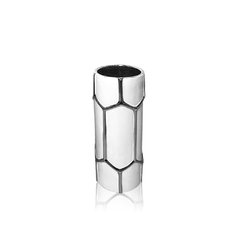 Jarrón cerámica esmaltada - plata 0.11 x 0.28 mt.