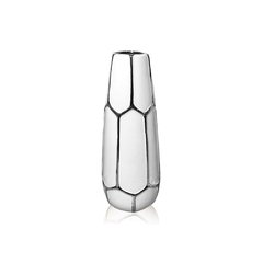 Jarrón cerámica esmaltada - plata 0.11 x 0.30 mt.