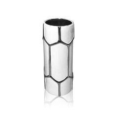 Jarrón cerámica esmaltada - plata 0.12 x 0.34 mt.