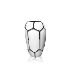 Jarrón cerámica esmaltada - plata 0.16 x 0.24 mt.