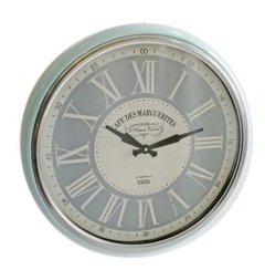 Reloj Metal Verde Agua 0,53 mts.