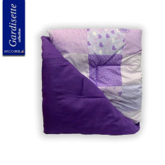 Acolchado 1 Plaza Estampado Gardisette Diseño Patchwork Flor