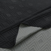 Cover Kavanagh 2 Plazas Bicolor Negro con Gris C/Fundas
