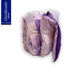 Acolchado 1 Plaza Estampado Gardisette Diseño Patchwork Flor