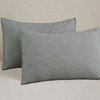 Cover Kavanagh 2 Plazas Bicolor Negro con Gris C/Fundas