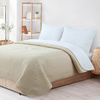 Cover Kavanagh 1 Plaza Bicolor Natural con Blanco C/Funda