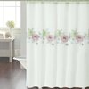Cortina Baño Teflon Chenille Luxury Diseño Flower File