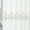 Cortina Baño Teflon Chenille Luxury Diseño Green Owl