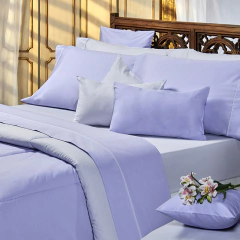 Sabana Danubio Colors 2 Plazas 200 Hilos Color Purple