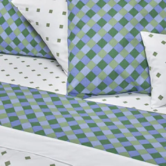Sabana Suplesa 200 Hilos King Size Diseño Rombos