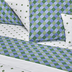 Sabana Suplesa 200 Hilos Queen Size Diseño Rombos