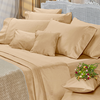 Sabana Danubio 400 Hilos King Size Algodon Egipcio Almond