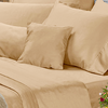 Sabana Danubio 400 Hilos King Size Algodon Egipcio Almond