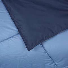 Acolchado Simil Plumon Reversible 1 Plaza Kavanagh Color Azul