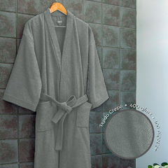 Bata de Baño Palette Crepe Talle Medium Grafito