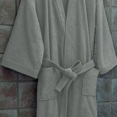 Bata de Baño Palette Crepe Talle Medium Grafito