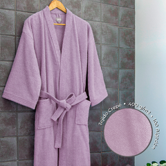 Bata de Baño Palette Crepe Talle Extra Large Malva
