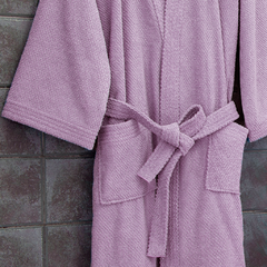 Bata de Baño Palette Crepe Talle Medium Malva