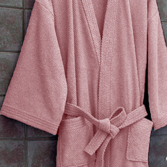 Bata de Baño Palette Crepe Talle Large Rosa